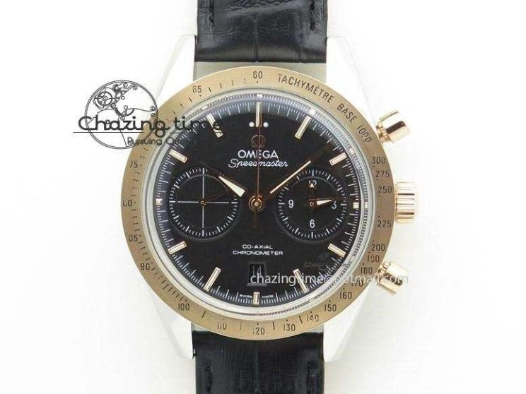 0510 Speedmaster MoonWatch  Apollo 16 Black Dial On SS Bracelet Supportive 8231